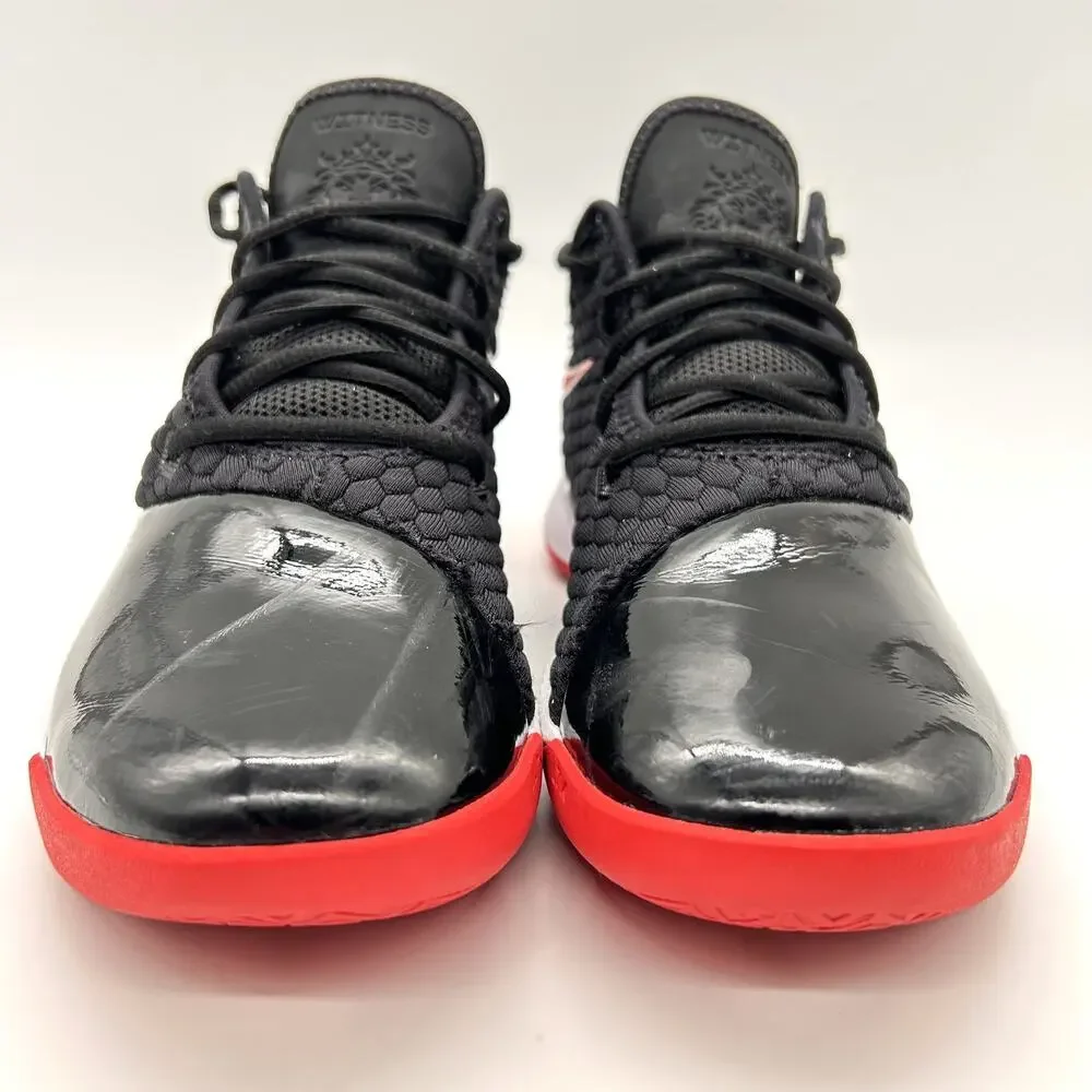 Nike LeBron Witness 3 Shoes Mens Size 7.5 Black Red White Basketball‎ BQ9819-001